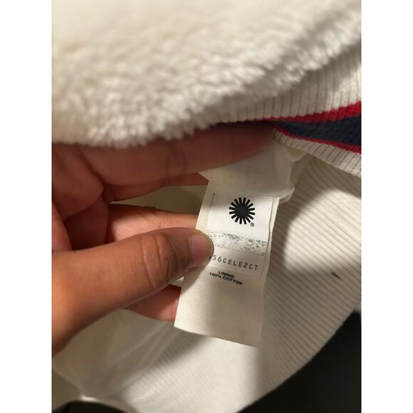 UGG Kailani Sherpa Hoodie CREAM Hooded Sweater Sz M - Picture 9 of 10